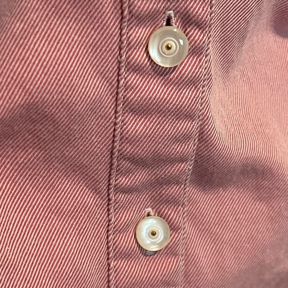 Ann Taylor Loft Collared V-Neck Button-Down Blouse Long Sleeve Size 10 - Picture 7 of 7